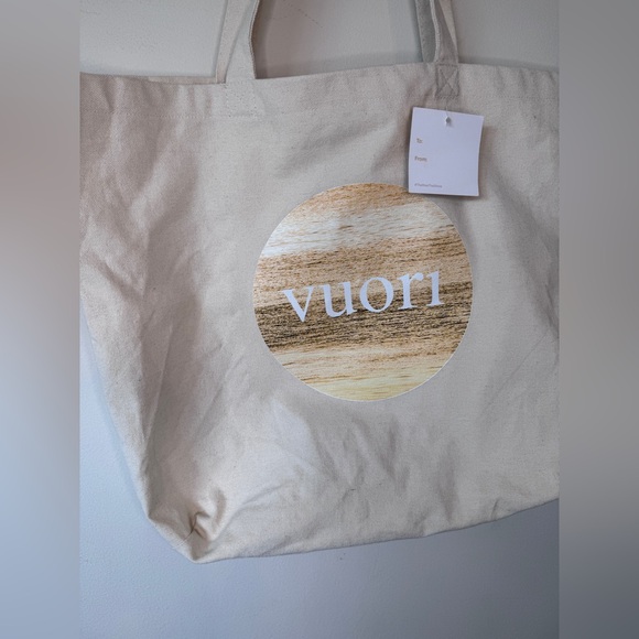 NWT Vuori Canvas Bag "The Rise. The Shine" Tote Performance Apparel Recycled - Picture 3 of 7